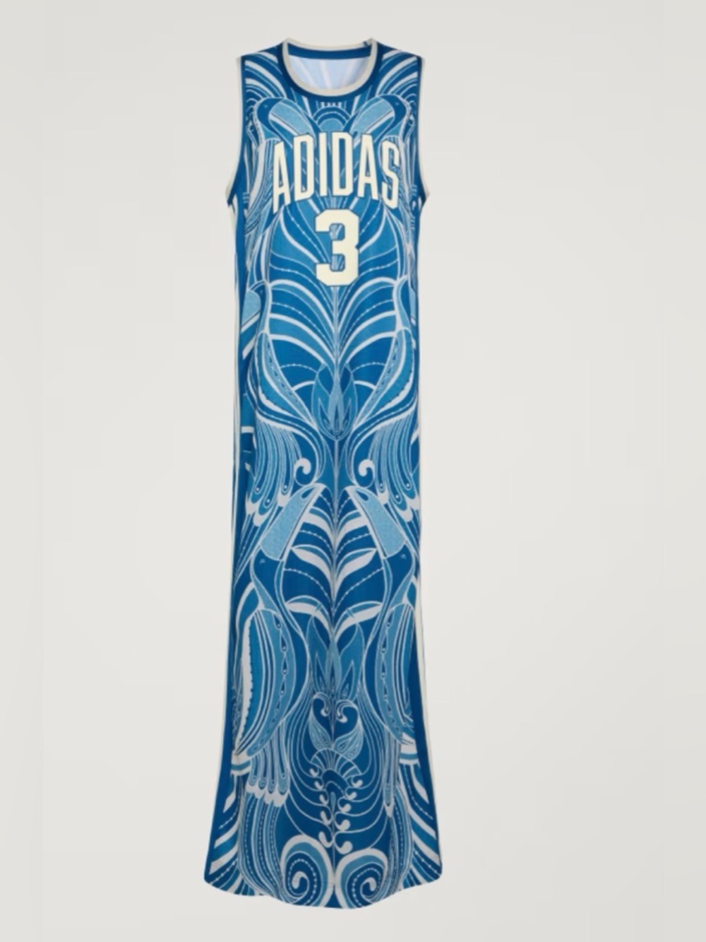 Adidas X Farm Rio Premium Dress blue and white L